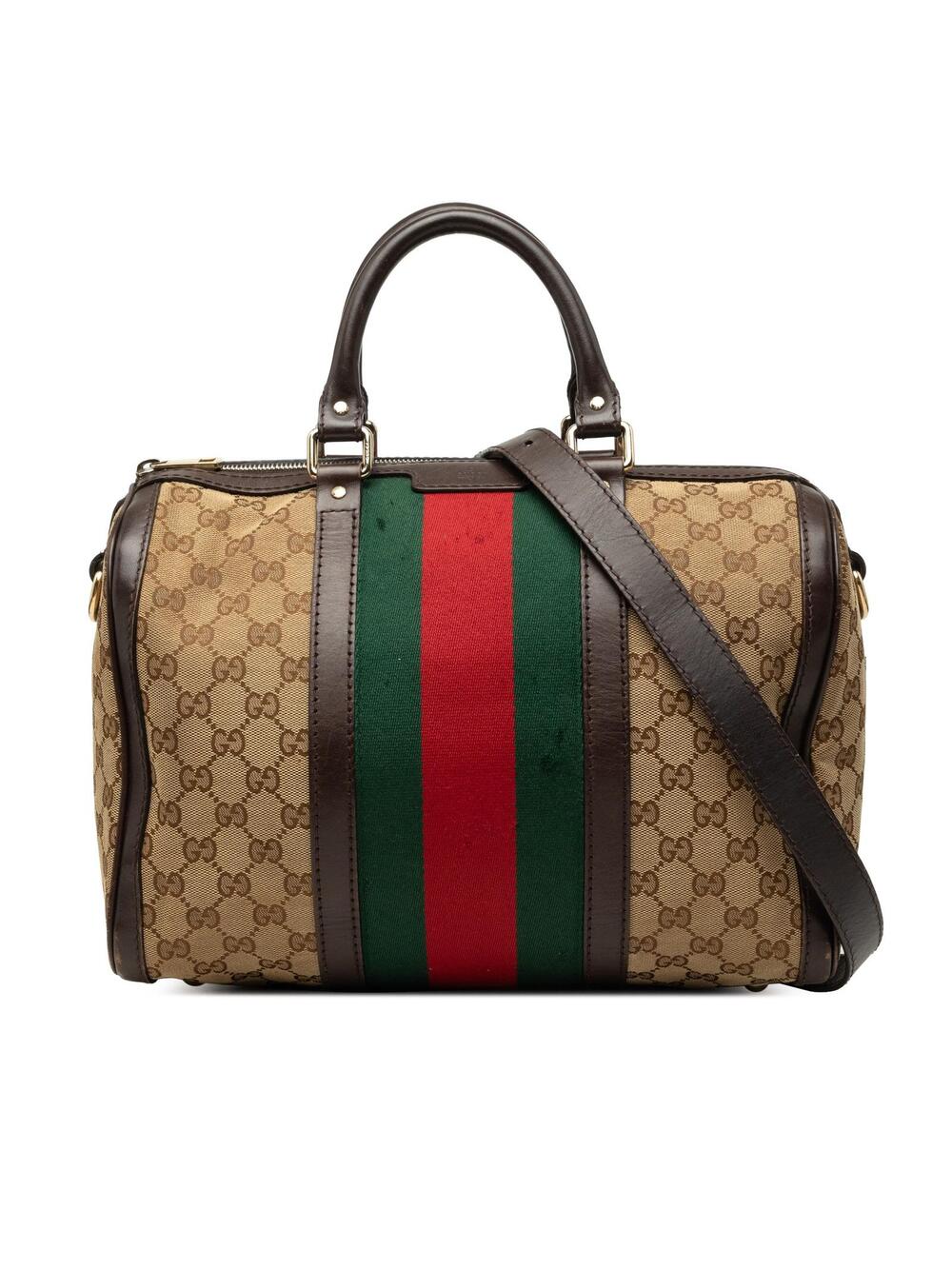 Gucci Medium Gg Canvas Web Joy Boston #346357G72B